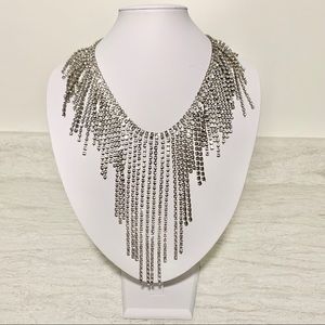 Faux Diamond Statement Necklace